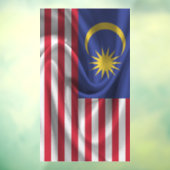 Flagge Malaysias Fensteraufkleber (Blatt 3)