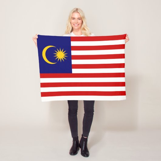 Flagge Malaysias Fleecedecke (Beispiel)