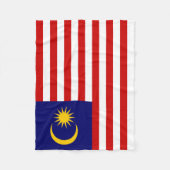 Flagge Malaysias Fleecedecke (Vorderseite)