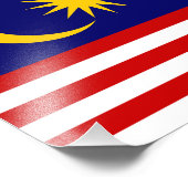 Flagge Malaysias Fotodruck (Ecke)