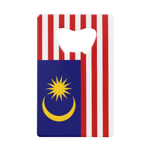 Flagge Malaysias Geldbeutel Flaschenöffner (Vorderseite)