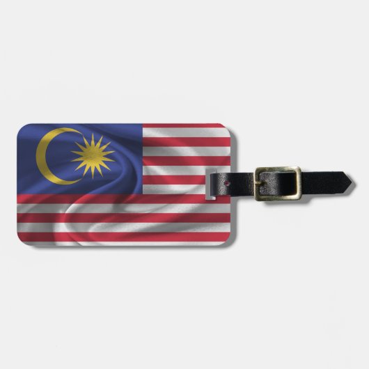 Flagge Malaysias Gepäckanhänger (Vorderseite horizontal)