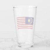 Flagge Malaysias Glas (Rückseite)