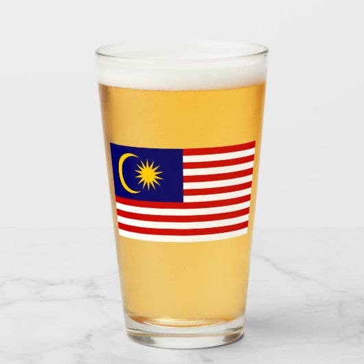Flagge Malaysias Glas (Vorne (Gefüllt))