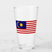 Flagge Malaysias Glas (Vorderseite)