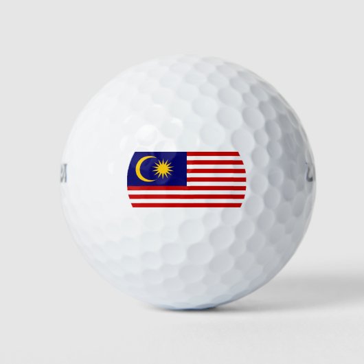 Flagge Malaysias Golfball (Vorderseite)