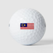 Flagge Malaysias Golfball (Vorderseite)