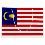 Flagge Malaysias Große Geschenktüte (Rückseite)