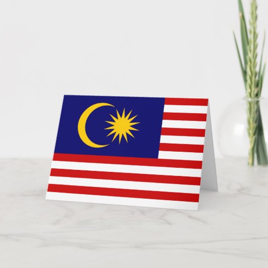 Flagge Malaysias Karte (Vorderseite)