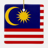 Flagge Malaysias Keramikornament (Rückseite)
