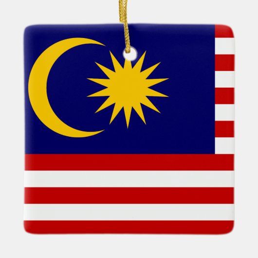 Flagge Malaysias Keramikornament (Vorderseite)