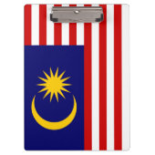 Flagge Malaysias Klemmbrett (Vorderseite)