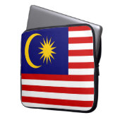 Flagge Malaysias Laptopschutzhülle (Vorderseite Links)