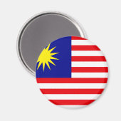 Flagge Malaysias Magnet (Vorderseite/Rückseite)