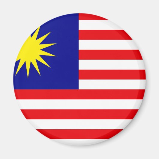 Flagge Malaysias Magnet (Vorne)