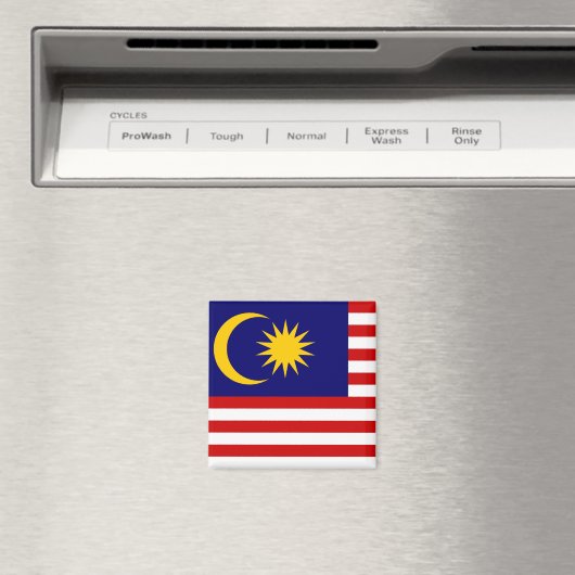 Flagge Malaysias Magnet (In Situ (Geschirrspüler))