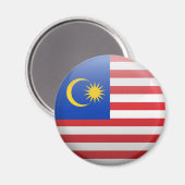 Flagge Malaysias Magnet (Vorderseite/Rückseite)