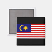 Flagge Malaysias Magnet (Vorderseite/Rückseite)