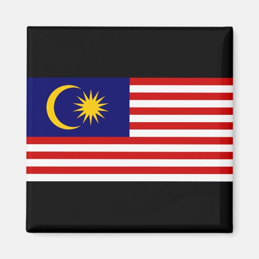 Flagge Malaysias Magnet (Vorne)