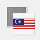 Flagge Malaysias Magnet (Vorderseite/Rückseite)