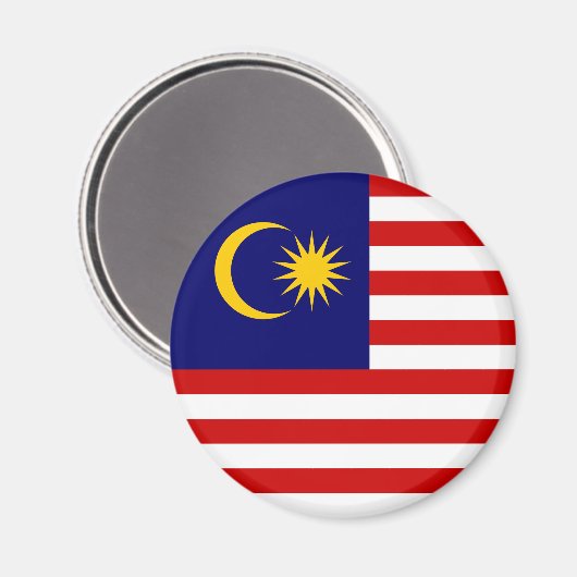 Flagge Malaysias Magnet (Vorderseite/Rückseite)