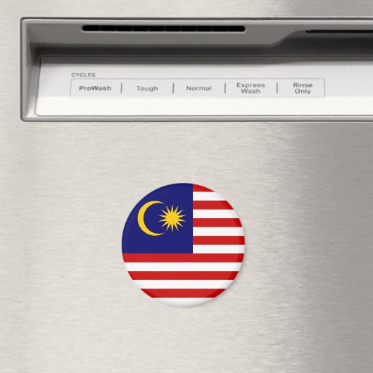 Flagge Malaysias Magnet (In Situ (Geschirrspüler))
