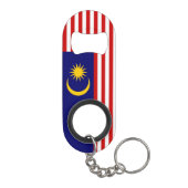 Flagge Malaysias Mini Flaschenöffner (Rückseite)