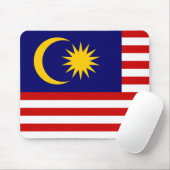 Flagge Malaysias Mousepad (Mit Mouse)