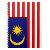 Flagge Malaysias Notizblock (Vorderseite)