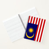 Flagge Malaysias Notizblock (Innenseite)