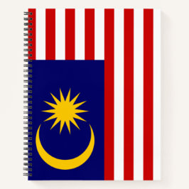 Flagge Malaysias Notizblock