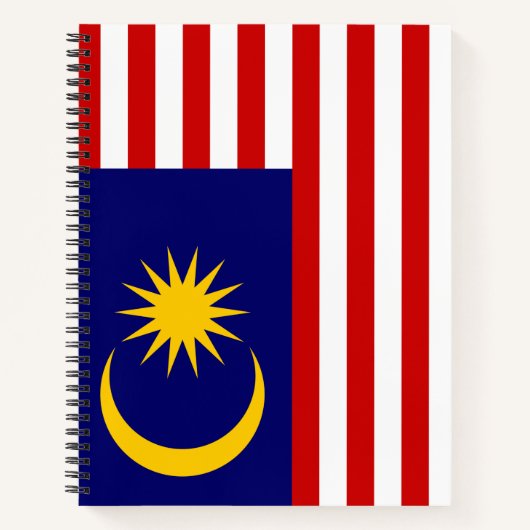 Flagge Malaysias Notizblock (Vorderseite)