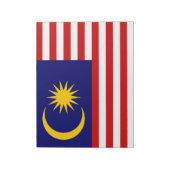 Flagge Malaysias Notizblock (Rotiert)