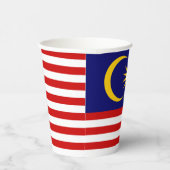 Flagge Malaysias Pappbecher (Rechts)
