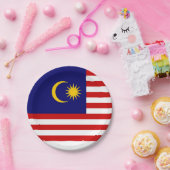 Flagge Malaysias Pappteller (Party)