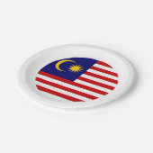 Flagge Malaysias Pappteller (Schrägansicht)