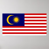 Flagge Malaysias Poster (Vorne)