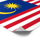 Flagge Malaysias Poster (Ecke)