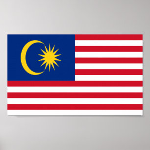 Flagge Malaysias Poster