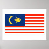 Flagge Malaysias Poster (Vorne)