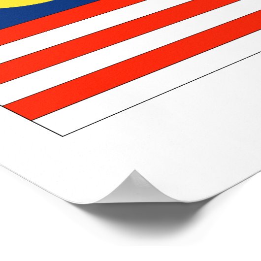 Flagge Malaysias Poster (Ecke)