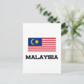 Flagge Malaysias Postkarte (Stehend Vorderseite)