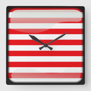 Flagge Malaysias Quadratische Wanduhr