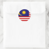 Flagge Malaysias Runder Aufkleber (Tasche)