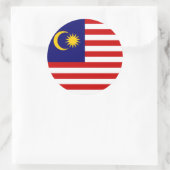 Flagge Malaysias Runder Aufkleber (Tasche)