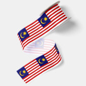 Flagge Malaysias Satinband (Rückseite)