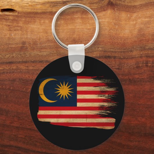 Flagge Malaysias Schlüsselanhänger (Vorderseite)