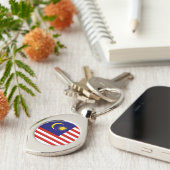 Flagge Malaysias Schlüsselanhänger (Seite)