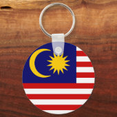 Flagge Malaysias Schlüsselanhänger (Rückseite)