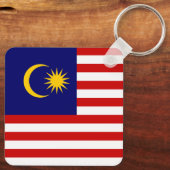 Flagge Malaysias Schlüsselanhänger (Rückseite)